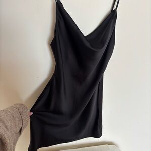 Elegant Black Slip Dress - Urban Outfitters